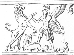 Figure 2. Cylindrical Seal Assyria 300x223 - Background and Themes of Judges