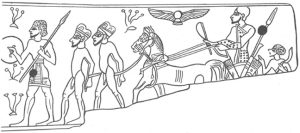 Figure 3. Ivory carving Megiddo 300x133 - Background and Themes of Judges